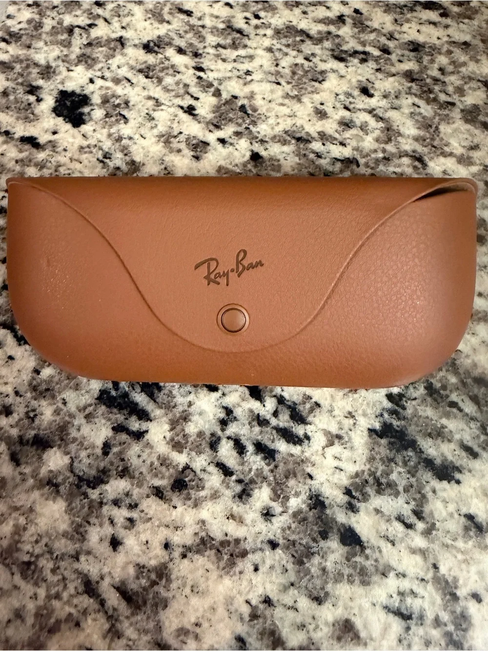Ray-Ban Tan Meta Leather Sunglasses & Case